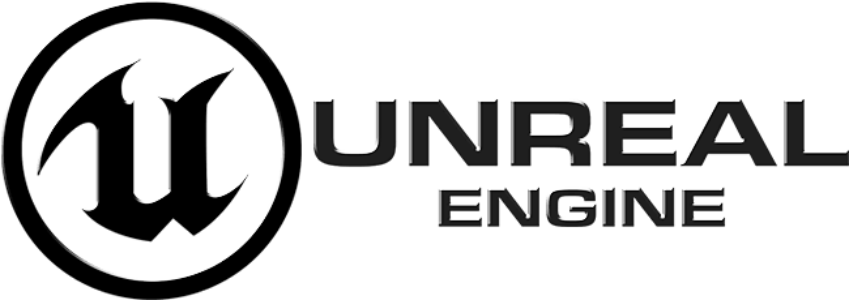 Unreal Engine Logo BLACK XYZ SPACED