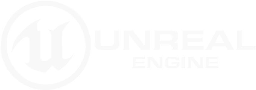 Unreal Engine Logo White XYZ SPACED