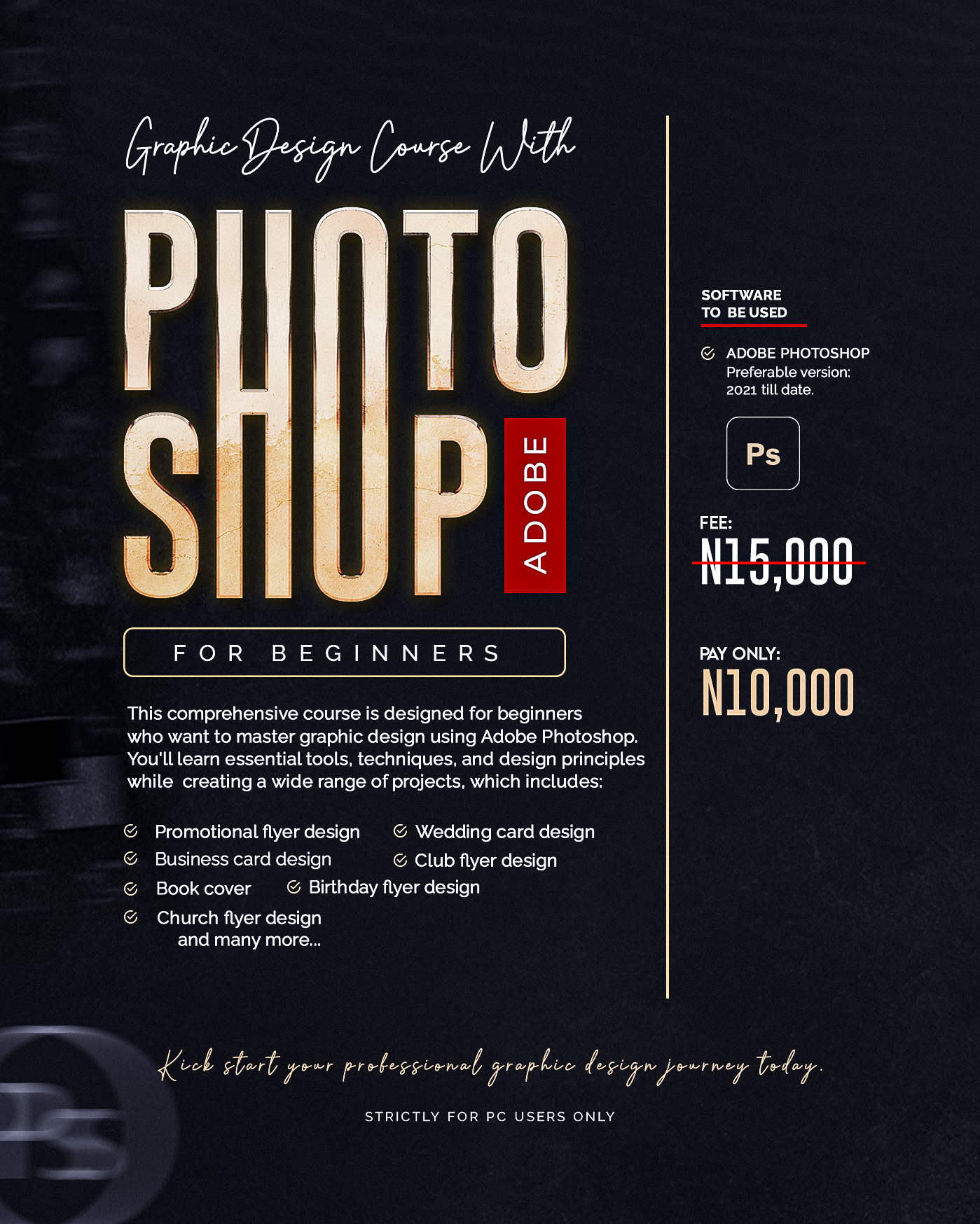 Graphic Design Course With Adobe Photoshop